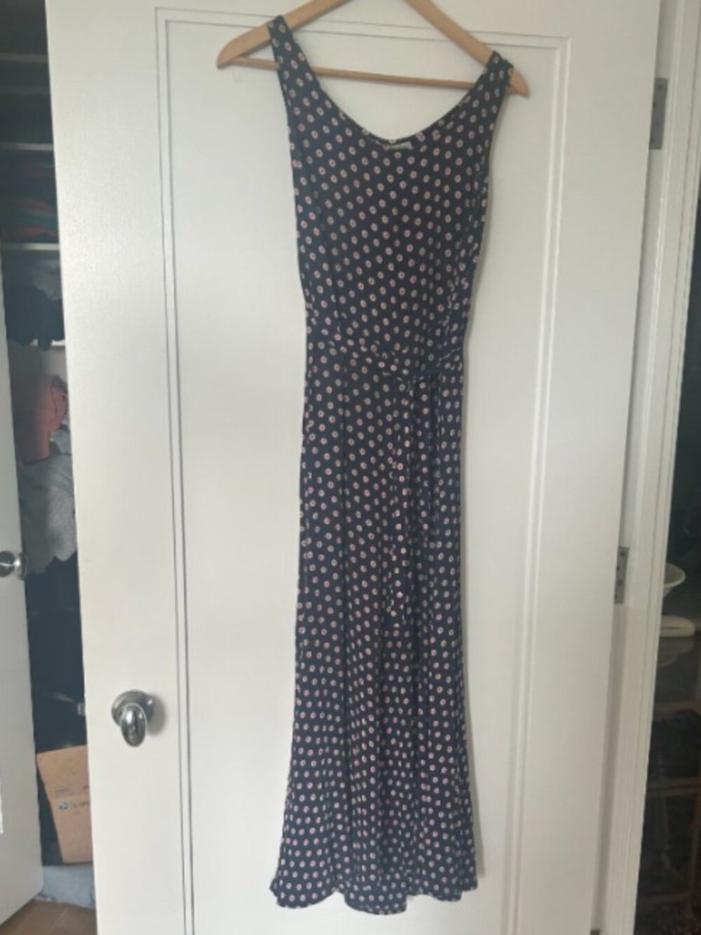Salaam Sleeveless Sun Dress, Dotted, by Andrea Miksic; Medium; vintage